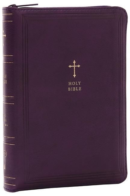 Produktbild: KJV Holy Bible: Compact with 43,000 Cross References, Purple Leathersoft Zipper Closure, Red Letter, Comfort Print: King James Version