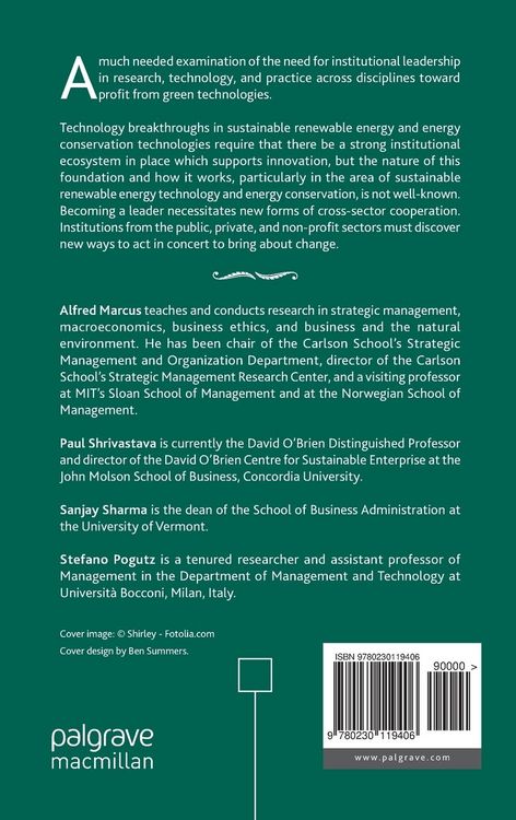 Produktbild: Cross-Sector Leadership for the Green Economy