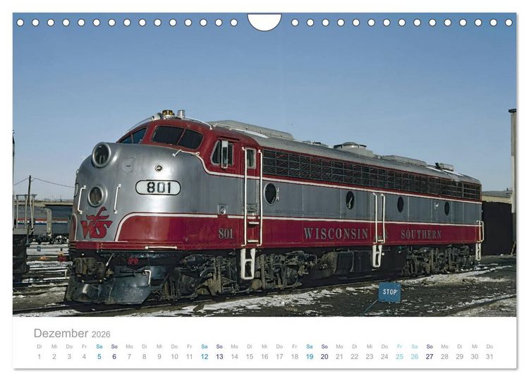 Produktbild: US Diesellokomotiven (Wandkalender 2026 DIN A4 quer), CALVENDO Monatskalender