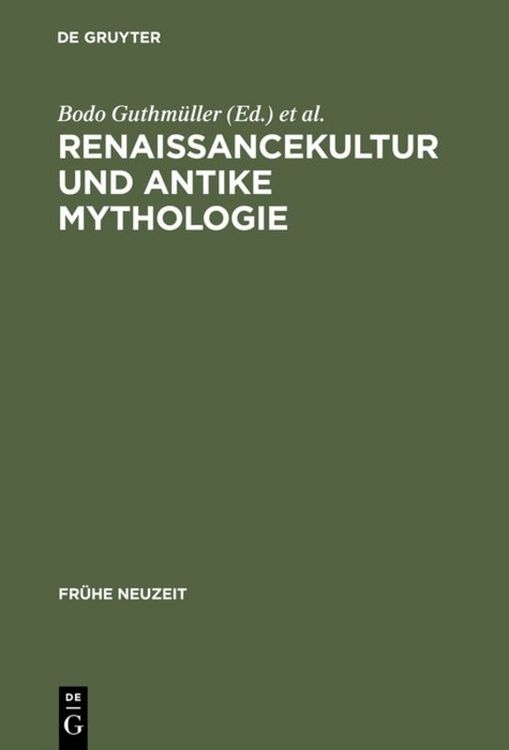 Produktbild: Renaissancekultur und antike Mythologie