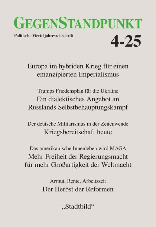 Produktbild: GegenStandpunkt 4-25