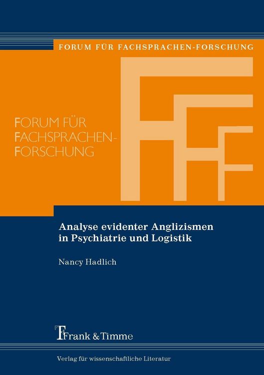 Produktbild: Analyse evidenter Anglizismen in Psychiatrie und Logistik