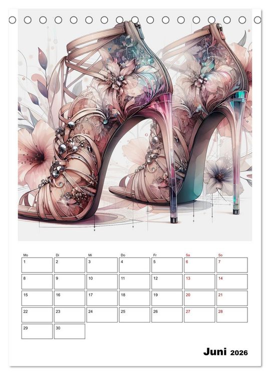 Produktbild: High Heels Zauber (Tischkalender 2026 DIN A5 hoch), CALVENDO Monatskalender