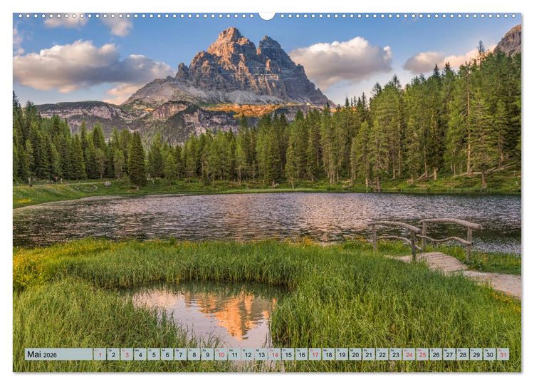 Produktbild: Dolomiten, Alpenparadies im Norden Italiens (Wandkalender 2026 DIN A2 quer), CALVENDO Monatskalender