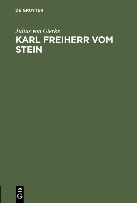 Produktbild: Karl Freiherr vom Stein