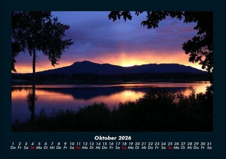 Produktbild: Landschaftskalender 2026 Fotokalender DIN A4