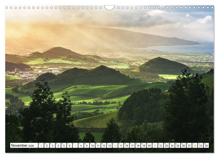Produktbild: Azoren &ndash; Paradies im Atlantik (Wandkalender 2026 DIN A3 quer), CALVENDO Monatskalender