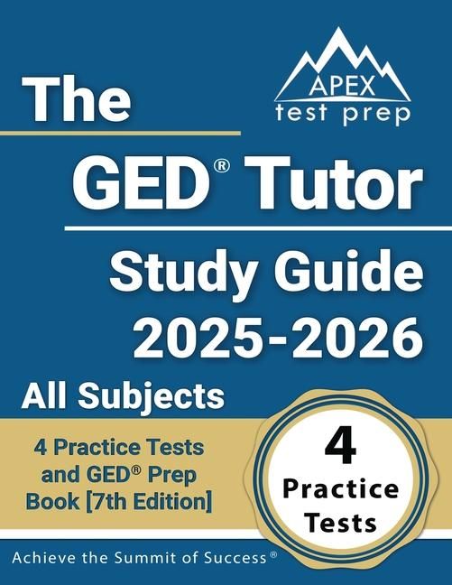 Produktbild: The GED Tutor Study Guide 2025-2026 All Subjects