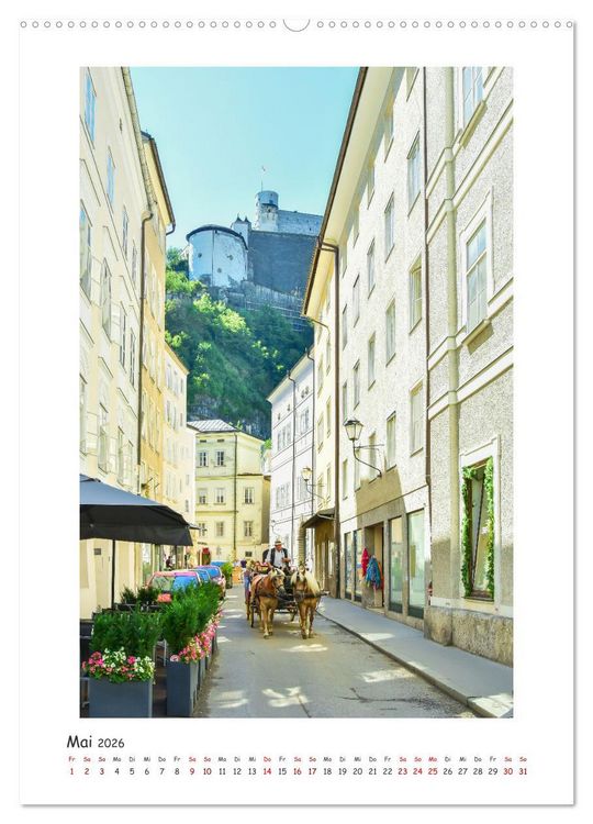 Produktbild: Salzburg - Gesichter einer Stadt (Wandkalender 2026 DIN A2 hoch), CALVENDO Monatskalender
