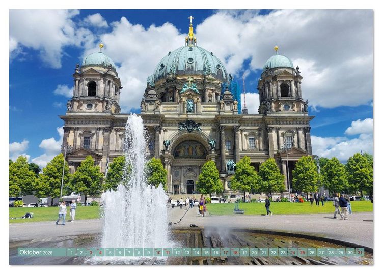 Produktbild: In Berlins Mitte (Tischkalender 2026 DIN A5 quer), CALVENDO Monatskalender