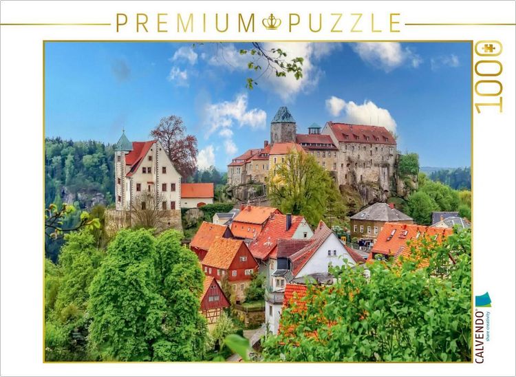 Produktbild: CALVENDO Puzzle Burg Hohnstein in der S&auml;chsischen Schweiz | 1000 Teile Lege-Gr&ouml;&szlig;e 64x48cm Foto-Puzzle f&uuml;r gl&uuml;ckliche Stunden
