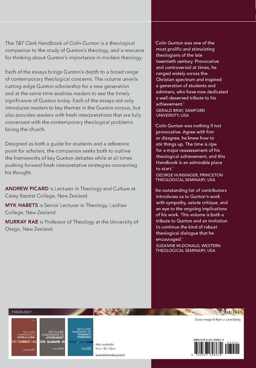 Produktbild: T&T Clark Handbook of Colin Gunton