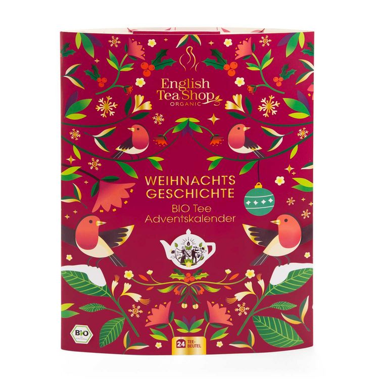 Produktbild: ETS - Tee Adventskalender Teebuch "Weihnachtsgeschichte", BIO, 24 Teebeutel