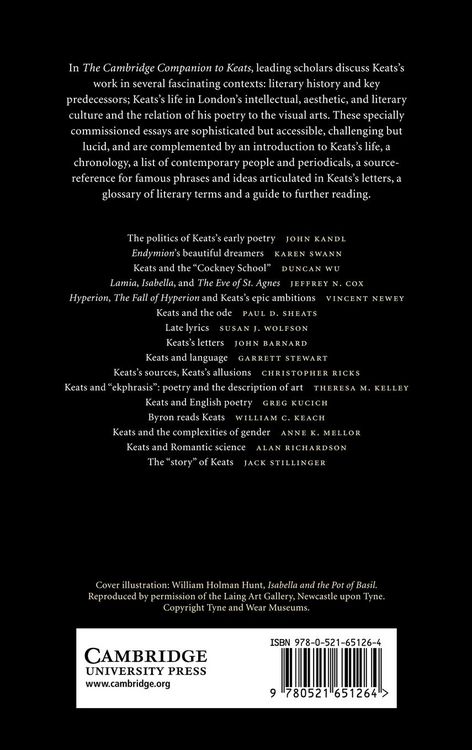 Produktbild: The Cambridge Companion to Keats