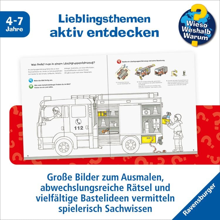 Produktbild: Wieso? Weshalb? Warum? aktiv-Heft - Feuerwehr
