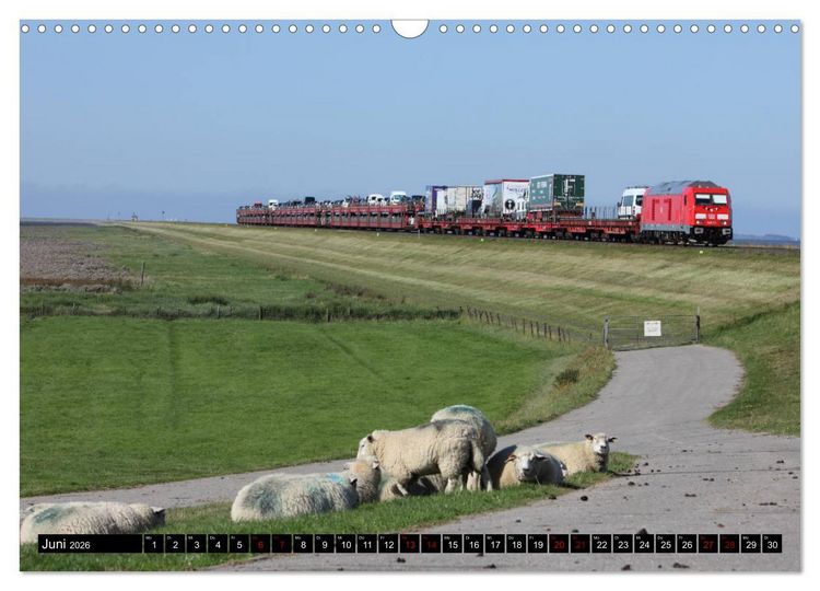 Produktbild: Norddeutsche Eisenbahnen (Wandkalender 2026 DIN A3 quer), CALVENDO Monatskalender