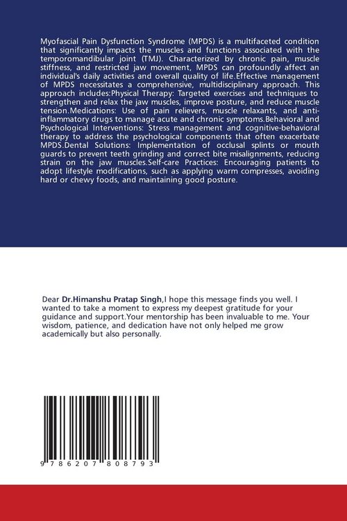 Produktbild: Temporomandibular Myofascial Pain Syndrome