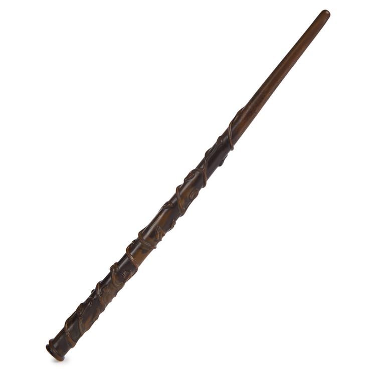 Produktbild: Wizarding World Harry Potter - Authentischer Hermine Granger Zauberstab aus Kunststoff mit Hogwarts-Halterung