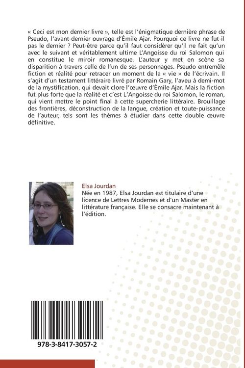 Produktbild: &Eacute;mile Ajar, deux chapitres pour une derni&egrave;re &iquest;uvre