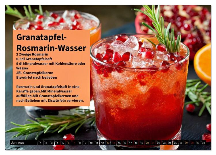 Produktbild: Eiskalt erwischt - Aromawasser (Wandkalender 2026 DIN A4 quer), CALVENDO Monatskalender