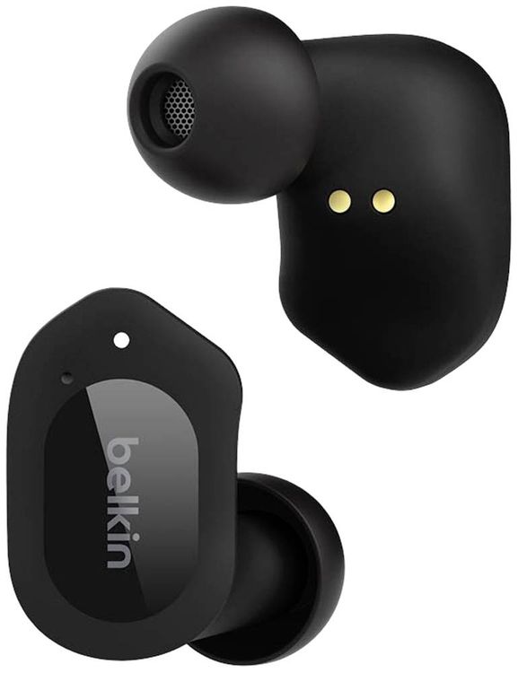 Produktbild: Belkin SoundForm Play In Ear Headset Bluetooth® Schwarz Headset, Ladecase, Schweißresistent