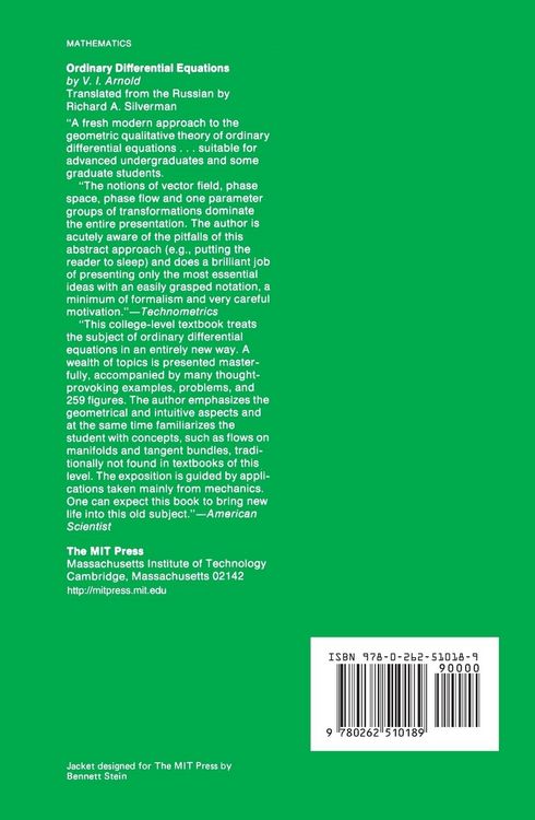 Produktbild: Ordinary Differential Equations
