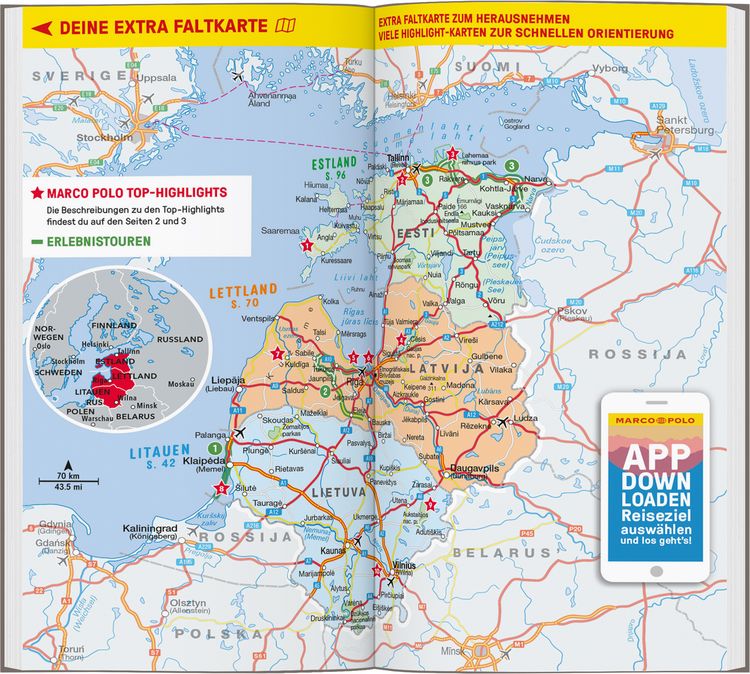 Produktbild: MARCO POLO Reisef&uuml;hrer Baltikum, Estland, Lettland, Litauen