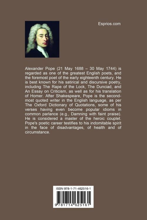 Produktbild: The Poetical Works of Alexander Pope - Volume I (Esprios Classics)
