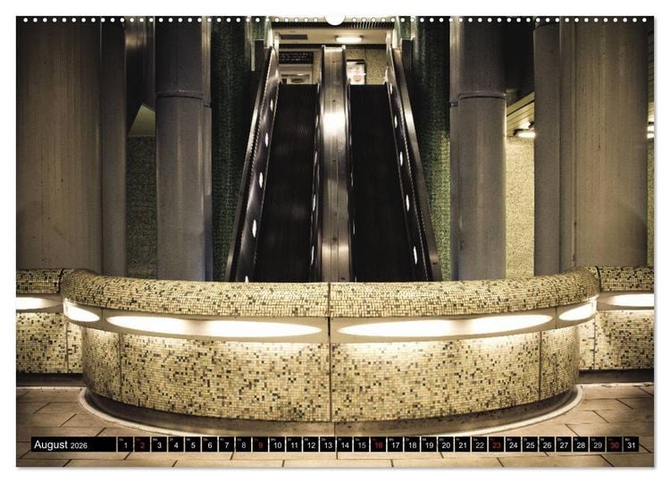 Produktbild: U-Bahn-Stationen Hannover (hochwertiger Premium Wandkalender 2026 DIN A2 quer), Kunstdruck in Hochglanz