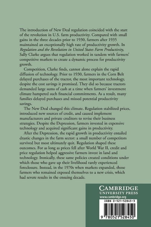 Produktbild: Regulation and the Revolution in United States Farm Productivity