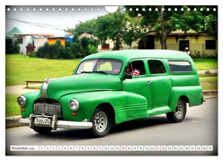 Produktbild: Kult-Kombis in Kuba - Oldtimer-Rarit&auml;ten der F&uuml;nfziger Jahre (Wandkalender 2026 DIN A4 quer), CALVENDO Monatskalender