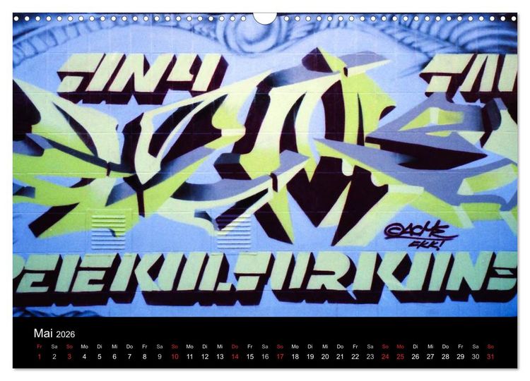Produktbild: Graffiti - Kunst aus der Dose (Wandkalender 2026 DIN A3 quer), CALVENDO Monatskalender