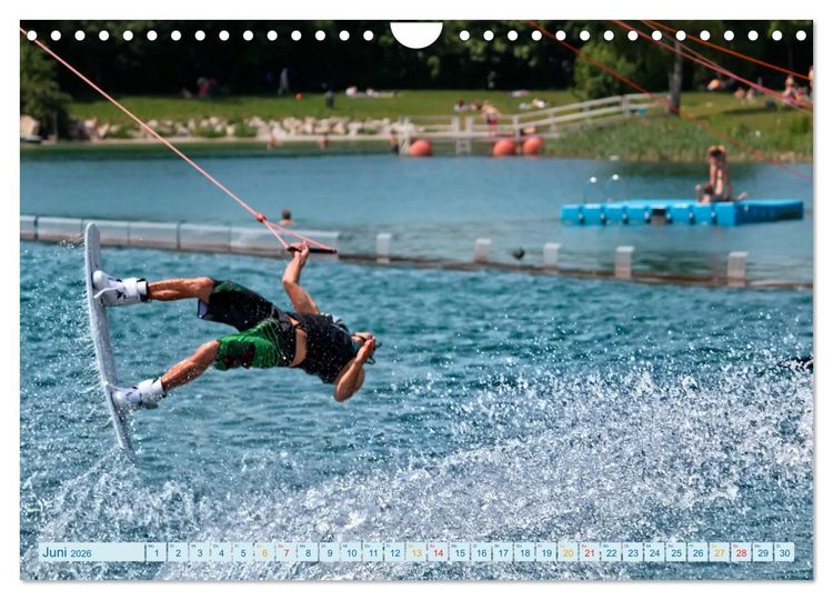 Produktbild: Wakeboarden (Wandkalender 2026 DIN A4 quer), CALVENDO Monatskalender