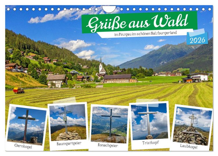 Produktbild: Gr&uuml;&szlig;e aus Wald (Wandkalender 2026 DIN A4 quer), CALVENDO Monatskalender