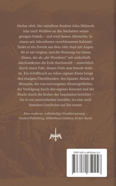 Produktbild: Melmoth der Wanderer - Erster Band