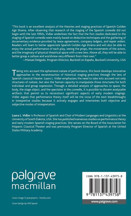 Produktbild: Performance Reconstruction and Spanish Golden Age Drama