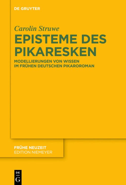 Produktbild: Episteme des Pikaresken
