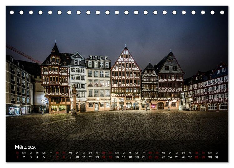 Produktbild: Frankfurt city view (Tischkalender 2026 DIN A5 quer), CALVENDO Monatskalender