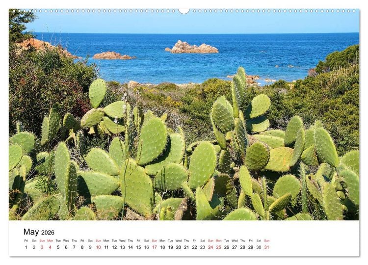 Produktbild: Bays of Sardinia (High Quality Premium Wall Calendar 2026 DIN A2 landscape),CALVENDO 12 Month Wall Calendar