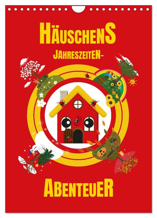 Produktbild: H&auml;uschens Jahreszeiten-Abenteuer (Wandkalender 2026 DIN A4 hoch), CALVENDO Monatskalender