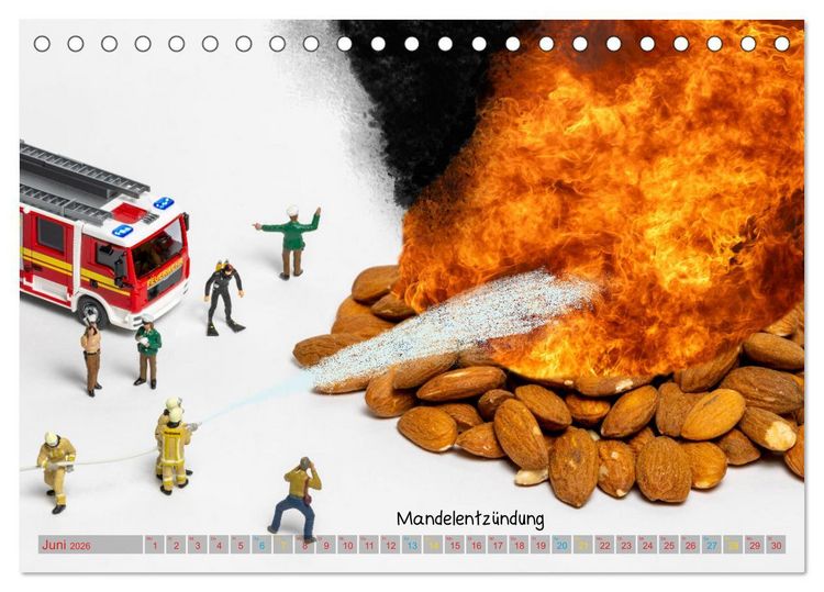 Produktbild: Mandelentz&uuml;ndung ... und andere Mini-Welten (Tischkalender 2026 DIN A5 quer), CALVENDO Monatskalender