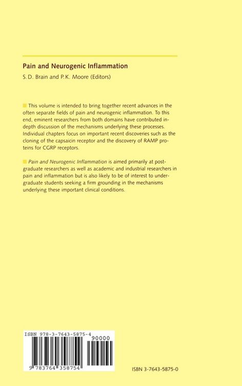 Produktbild: Pain and Neurogenic Inflammation