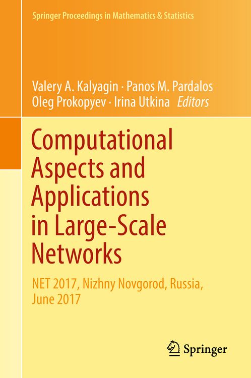 Produktbild: Computational Aspects and Applications in Large-Scale Networks
