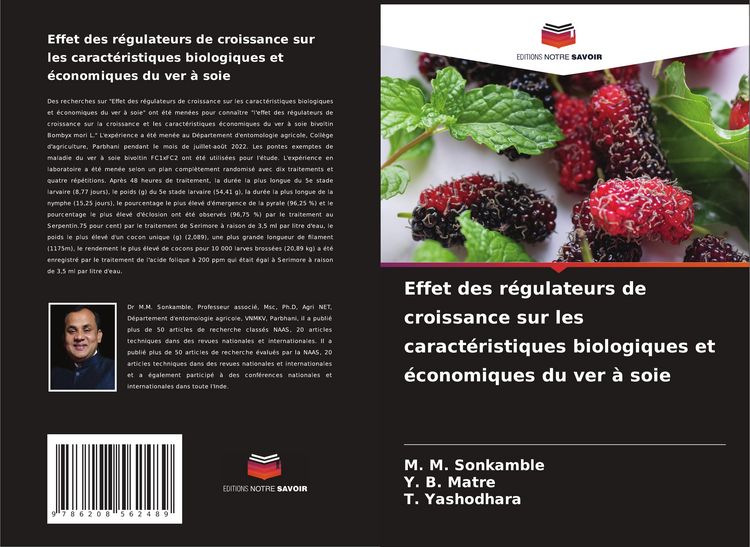 Produktbild: Effet des r&eacute;gulateurs de croissance sur les caract&eacute;ristiques biologiques et &eacute;conomiques du ver &agrave; soie