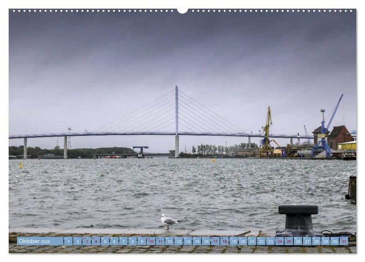 Produktbild: Stralsund und die Boddenlandschaft (hochwertiger Premium Wandkalender 2026 DIN A2 quer), Kunstdruck in Hochglanz