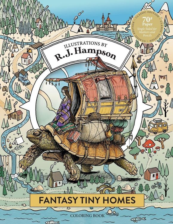 Produktbild: Fantasy Tiny Homes Coloring Book
