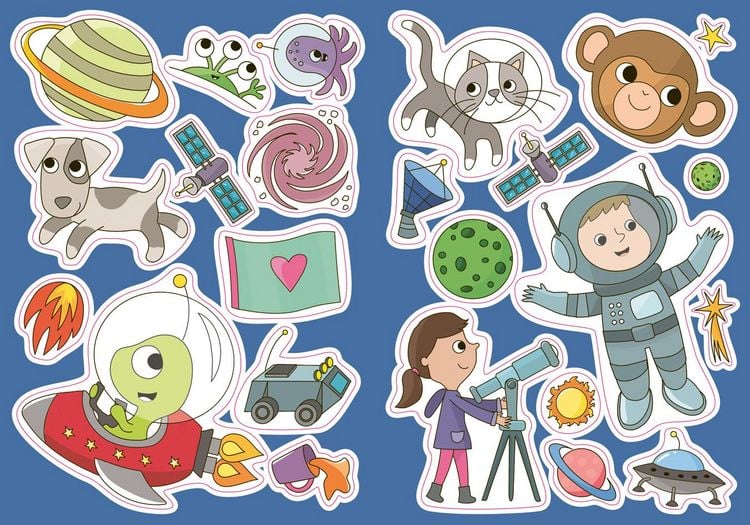 Produktbild: Mein Sticker-Malbuch. Weltraum