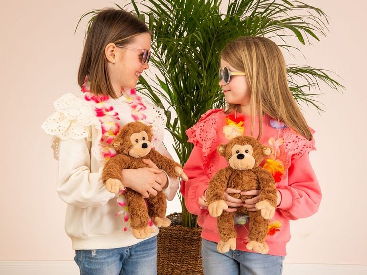 Produktbild: Teddy Hermann 93945 - &Auml;ffchen Ricky, Affe-Pl&uuml;schtier, 32 cm, Herzekind