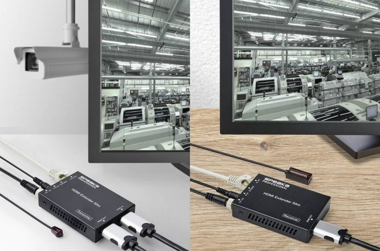 Produktbild: SpeaKa Professional SP-HDE-310 HDMI&reg; HDMI Extender &uuml;ber Netzwerkkabel RJ45 50m