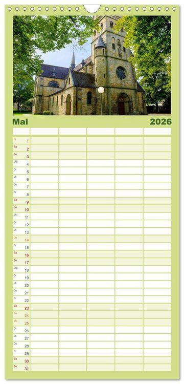 Produktbild: Familienplaner 2026 - Ein Blick auf Lippstadt mit 5 Spalten (Wandkalender, 21 x 45 cm) CALVENDO